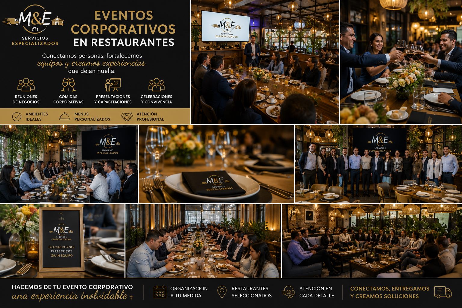 Eventos corporativos en restaurantes